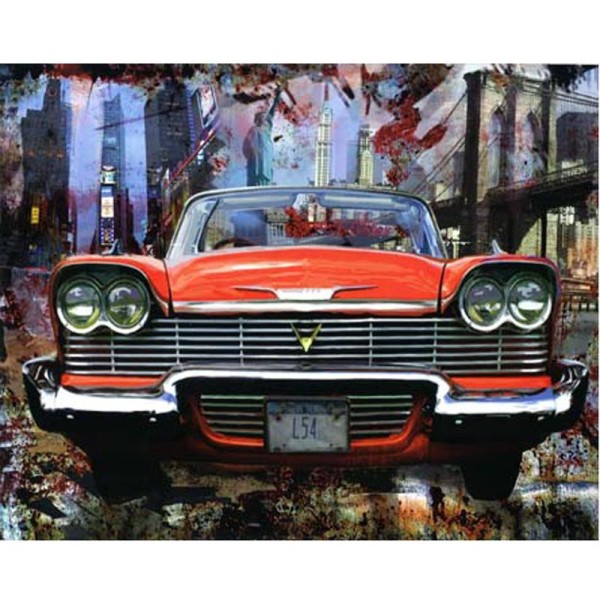 Image 3D Voiture - Chevrolet rouge 40 x 50 cm - Photo n°1