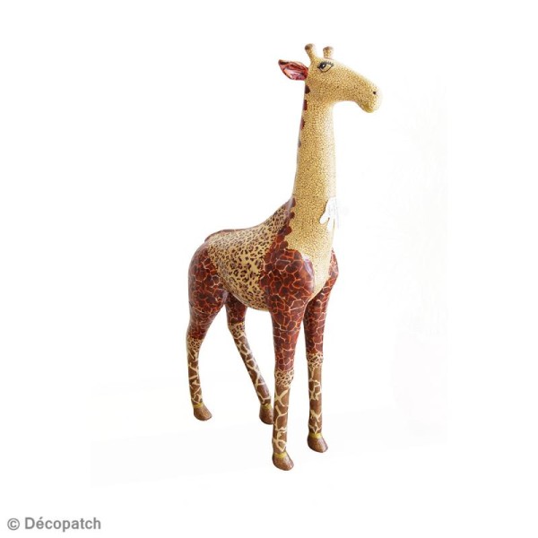 Girafe en papier maché 12 cm - Photo n°2