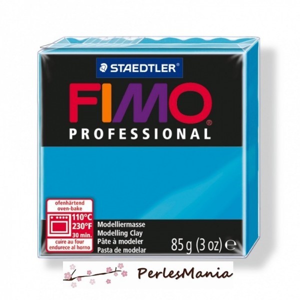 Loisirs créatifs: 1 PAIN PATE FIMO PROFESSIONAL TURQUOISE 85gr REF 8004-32 - Photo n°1