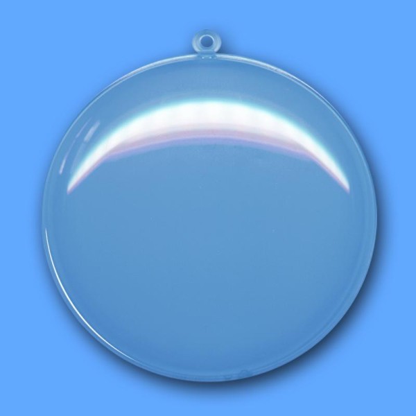 Medaillon plastique transparent pour contact alimentaire 7 cm - Photo n°1