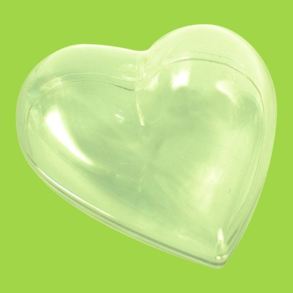 Coeur plastique transparent pour contact alimentaire 8 cm - Photo n°1