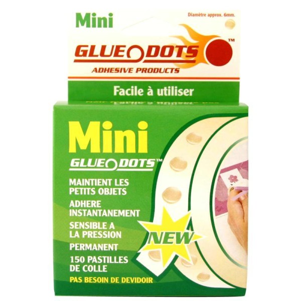 Rouleau de pastilles de colle Glue Dots Mini - Photo n°1