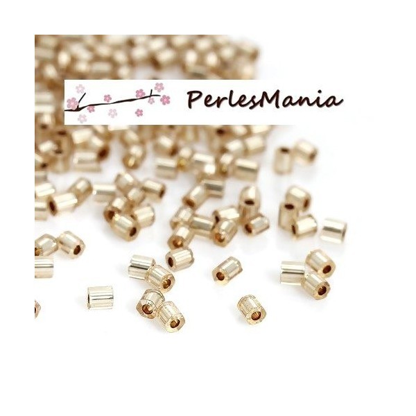 Environ 1400 perles Japonaise tube hexagonale en verre 2mm S1176402 - Photo n°1