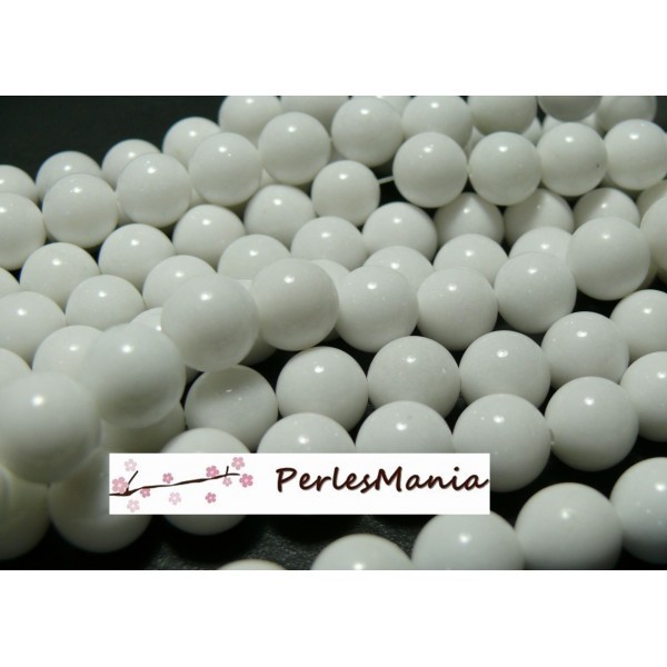1 fil d'environ 95 perles JADE MASHAN BLANC 4mm,HX1101 - Photo n°1