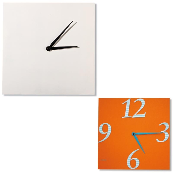 Horloge à décorer en bois carrée 30 cm - Photo n°1