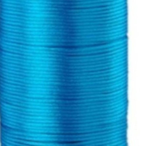 Queue de rat 2 mm Bleu turquoise vif ( sur mesure ) Cordon satin rond - Photo n°1