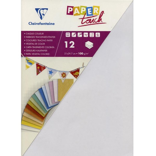 Papier calque Paper Touch A4 Blanc x 12 feuilles - Photo n°1