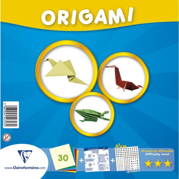 Kit Papier origami 20 x 20 cm -30 feuilles - Photo n°1
