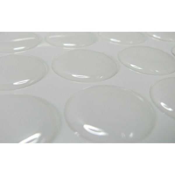 2 Cabochons 25mm sticker autocollant epoxy transparent - Photo n°1