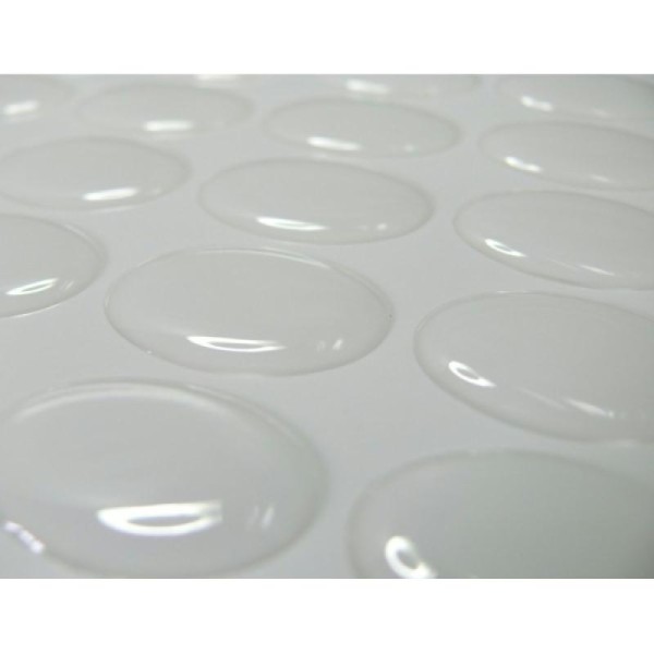 5 Cabochons 18 par 25mm sticker autocollant epoxy transparent - Photo n°1