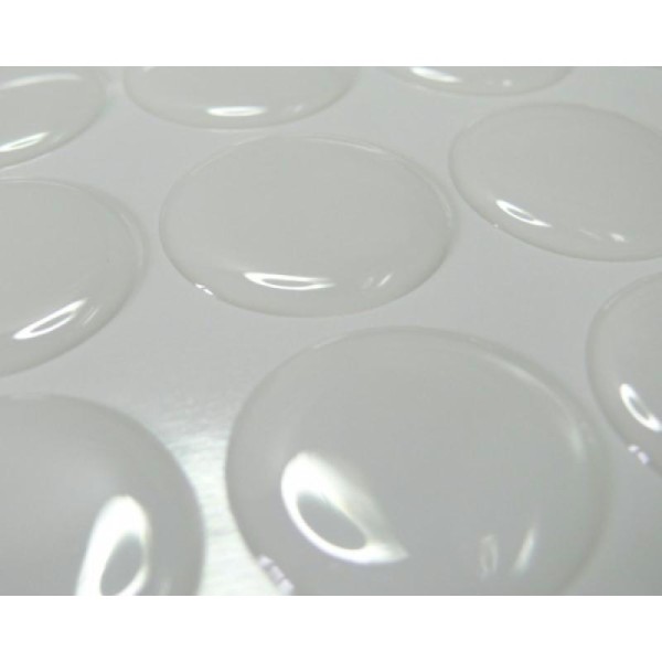 5 Cabochons 20mm sticker autocollant epoxy transparent - Photo n°1