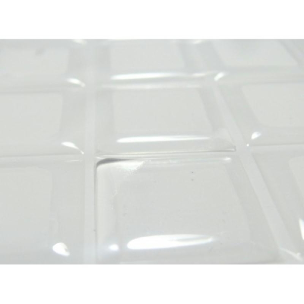 10 Cabochons carré 20mm sticker autocollant epoxy transparent - Photo n°1