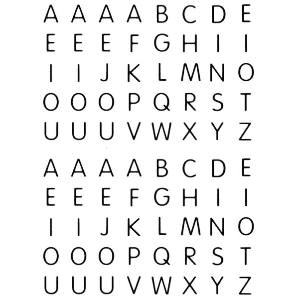 Gommettes repositionnables Alphabet en Lettres capitales x 320 - Photo n°1