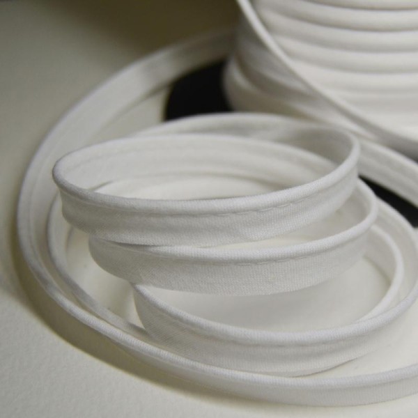Passepoil coton blanc, de belle qualité - vendu au mètre - monpatroncouture - Photo n°1