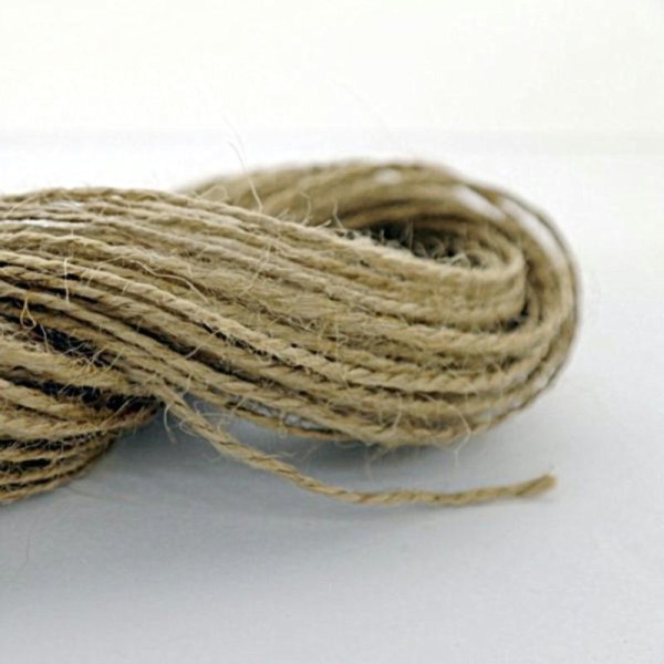 Cordelelle Chanvre 1.5 mm X 30 mètres - corde chanvre brut - Photo n°1