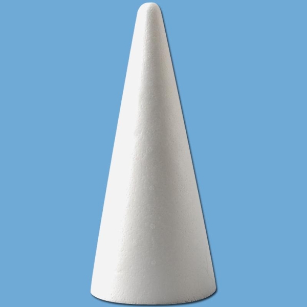 Cone en polystyrène 40 cm - Photo n°1