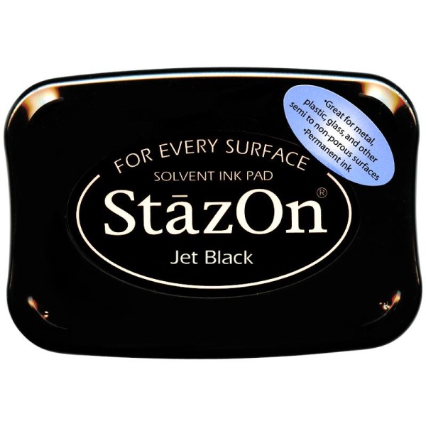 Encre permanente StazOn Noir - 9,8 x 6,5 cm - Photo n°1