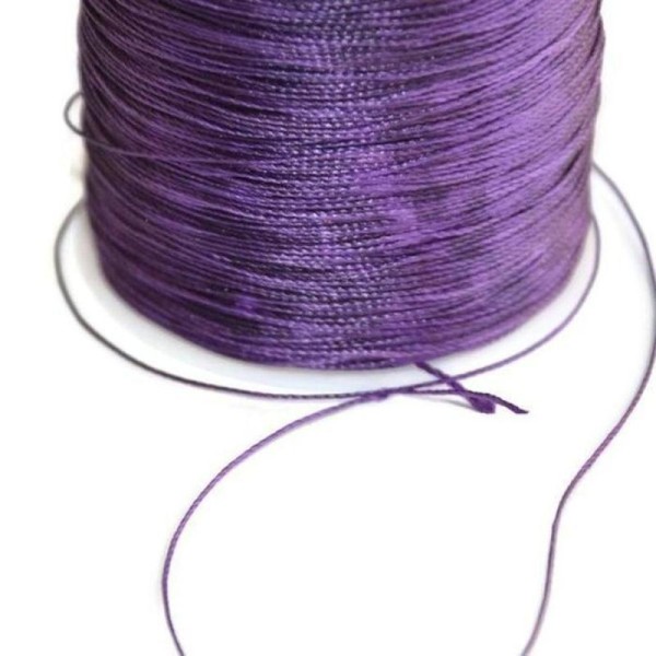 10M Fil Cordon Polyester Violet 0.5Mm - Photo n°1