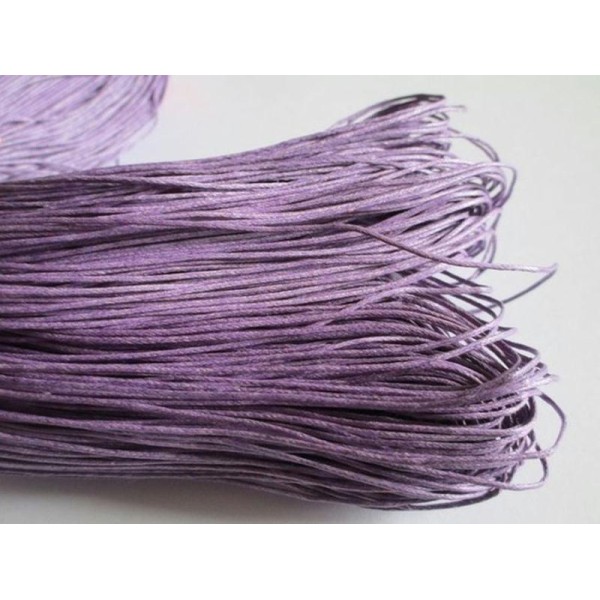 20 Mètres Fil Coton Ciré Violet 1Mm - Photo n°1