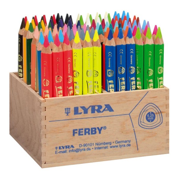 Crayon de couleur FERBY x 96 - Coffret école - Photo n°1