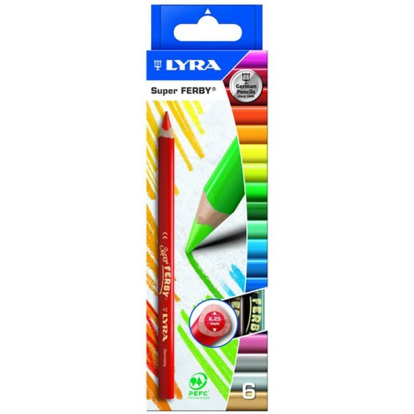 Crayon de couleur Super FERBY x 6 - Photo n°1