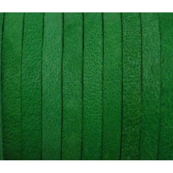 R-1m Cuir Carré 3,3mm De Couleur Vert Herbe - Cuir - Photo n°2
