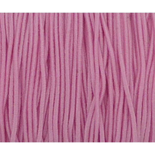 5m De Fil Élastique 1mm De Couleur Rose Bonbon - Photo n°1