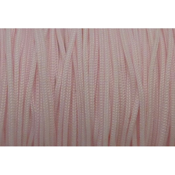 R-3m Fil Polyester, Nylon Tressé 0,7mm Rose Très Pâle - Photo n°1