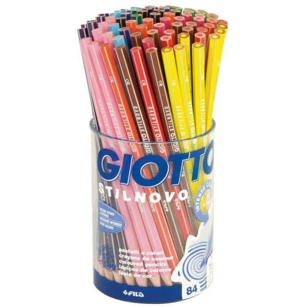 Crayons de couleurs GIOTTO Stilnovo x 84 - Coffret école - Photo n°1