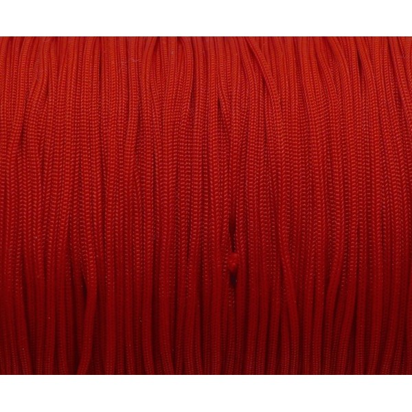R-10m Nylon Tressé 0,8mm De Couleur Rouge - Photo n°2