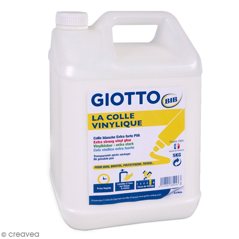 Colle liquide Giotto - Transparente - 1 Kg - Colle enfant - Creavea