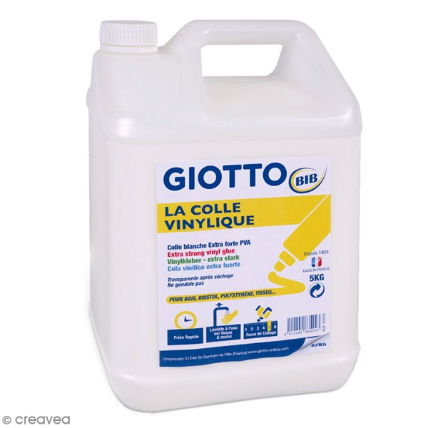 Stylo Colle vinylique Giotto - Blanche - 35 g - Colle enfant - Creavea