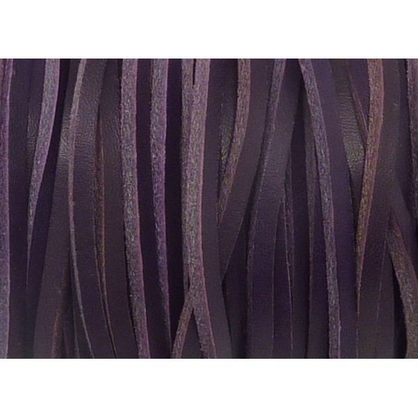 R-1m Cuir Carré 3,5mm De Couleur Violet - Cuir - Photo n°1