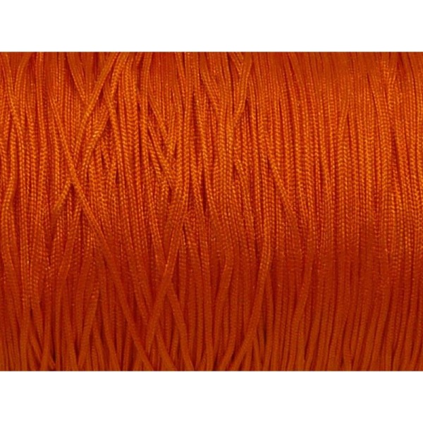 10m Fil De Jade 0,8mm De Couleur Orange  - Idéal Noeud Coulissant - Wrap - Shamballa - Photo n°1