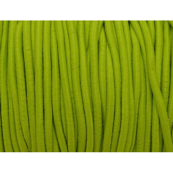 R-5m Fil Élastique 2mm Vert Jaune Chartreuse - Photo n°2