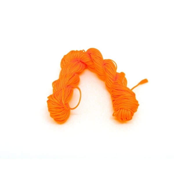 Echeveau De 29m De Fil Nylon Orange Fluo 0,8mm Pour Tressage Bracelet - Photo n°1