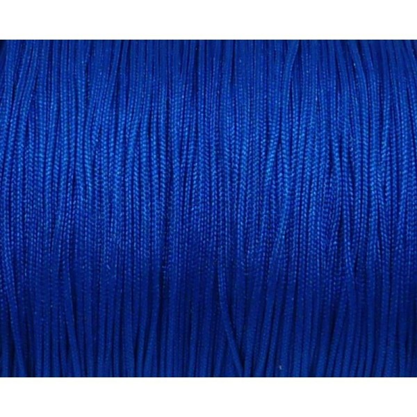 10m Fil De Jade 1mm De Couleur Bleu Vif électrique - Idéal Noeud Coulissant - Wrap - Shamballa - Photo n°1
