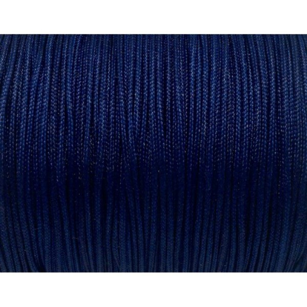 10m Fil De Jade 1mm De Couleur Bleu Marine - Idéal Noeud Coulissant - Wrap - Shamballa - Photo n°1