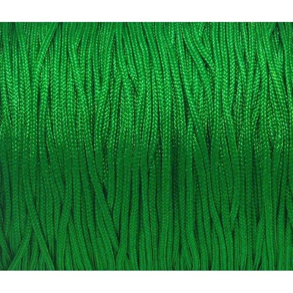 10m Fil De Jade 0,8mm De Couleur Vert Herbe - Idéal Noeud Coulissant - Shamballa-wrap - Photo n°1