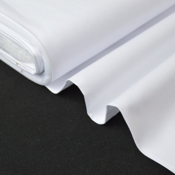 Tissu  Fil à Fil coton chemise blanc pour confection . x1m - Photo n°1