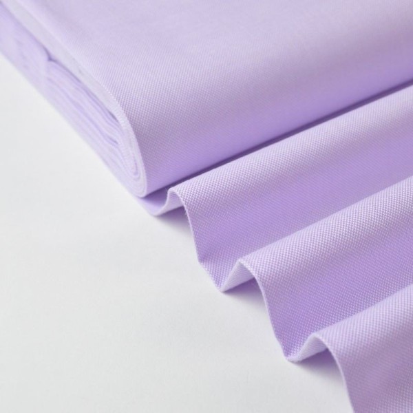 Tissu coton haut de gamme pour chemise oxford parme - Photo n°1