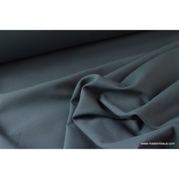 Tissu demi natté coton grande largeur gris anthracite . x 1m - Photo n°4