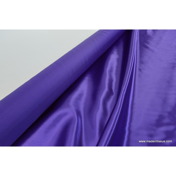 Tissu Doublure satin violet polyester premier prix .x1m - Photo n°2