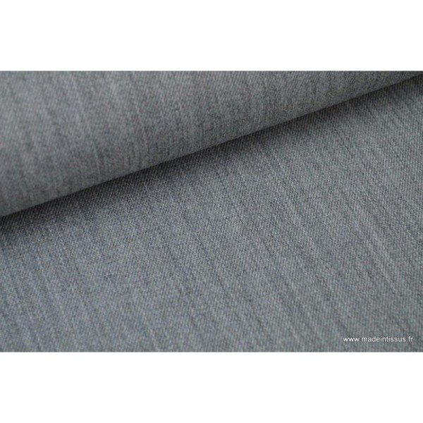 Gabardine de laine coloris gris clair . x1m - Photo n°3