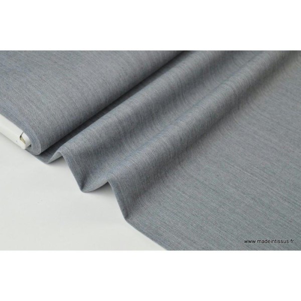Gabardine de laine coloris gris clair . x1m - Photo n°1