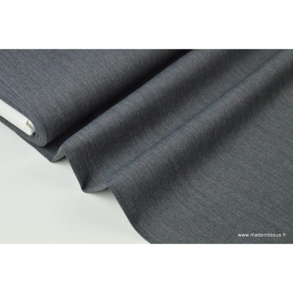 Gabardine de laine coloris gris foncé . x1m - Photo n°1