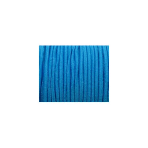 5m De Fil élastique 2mm Bleu Vif - Photo n°2