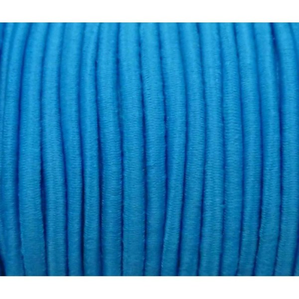 5m De Fil élastique 2mm Bleu Vif - Photo n°1