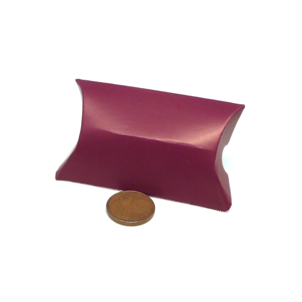 R-10 Petites Boites Cadeaux Berlingot 6cm X 4cm En Carton De Couleur Rose Violet Framboise Peut Êtr - Photo n°2