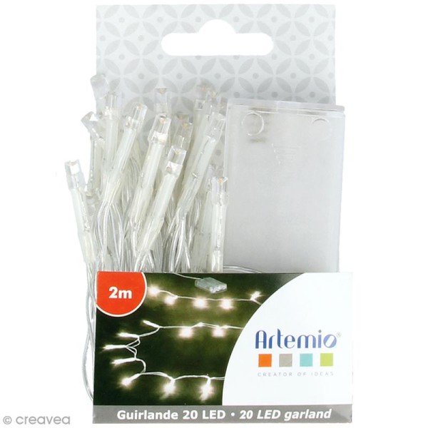 Guirlande lumineuse LED Artemio - 200 cm - 20 ampoules - Photo n°1